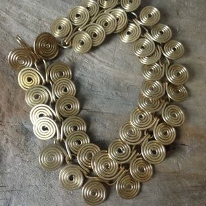 handcrafted bracelet Egyptian spiral design